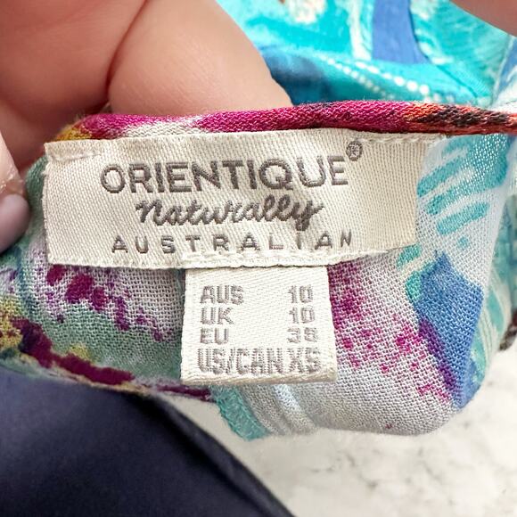 Orientique Naturally Australian Vintage Patchwork Maxi Dress Women's Size XS - Picture 8 of 11